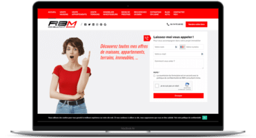 FEMIK Création et refonte site Internet RBM Immobilier Ensisheim (68)