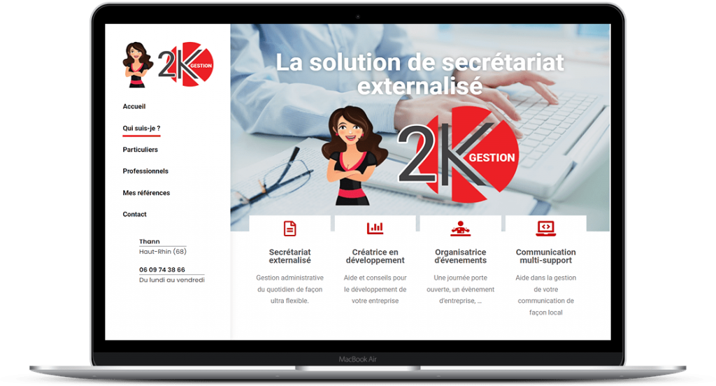Femik - Création site web 2K Gestion 68 Thann