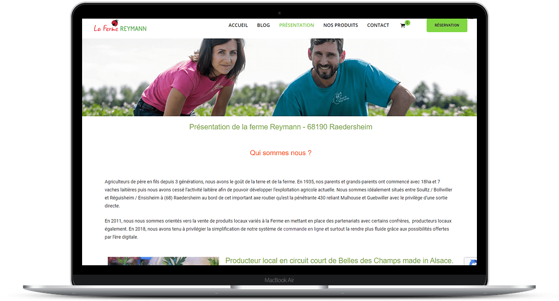 realisation site e-commerce ferme Reymann Readersheim 68