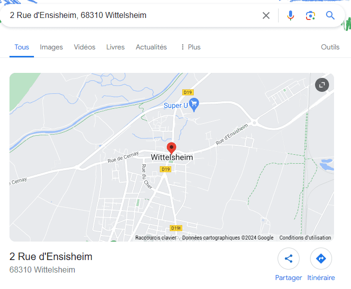 recherche-adresse-mairie-wittelsheim rue Ensisheim