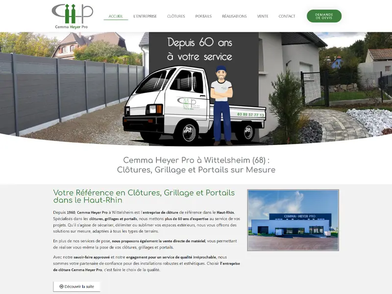 Site vitrine Cemma Heyer Pro Wittelsheim - FEMIK